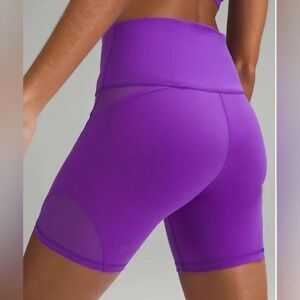 Lululemon Wunder Train Mesh Panel High-Rise Short 6"Atomic Purple Size 8